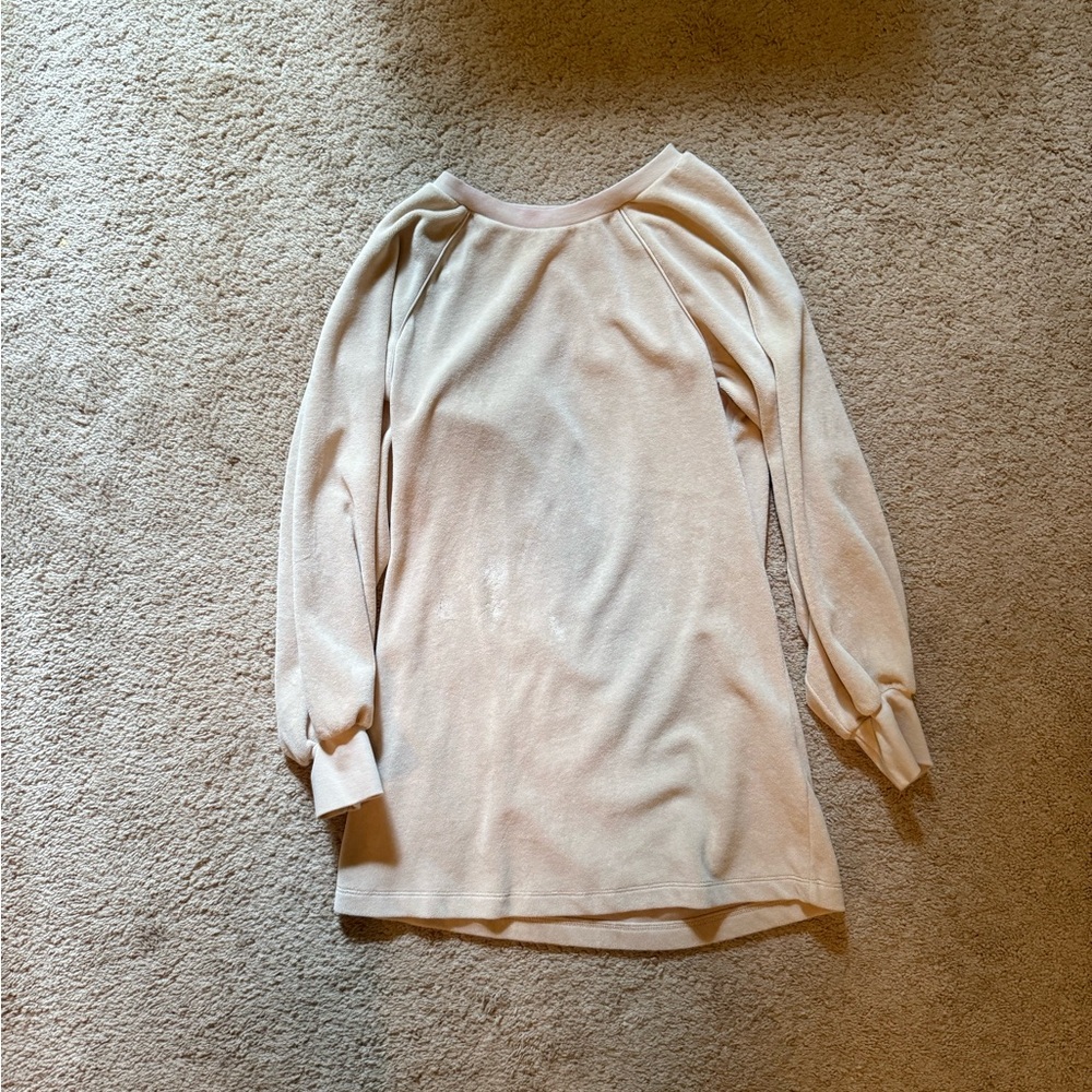 Suzie kondi long sleeve velour mini dress - size S
